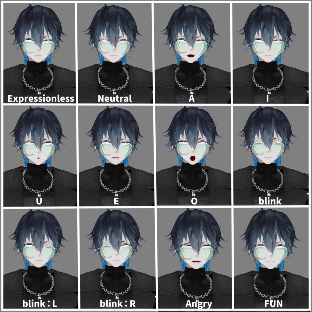 実験体くん【Vroidモデル】VRM+.vroid/※2024新バージョン更新