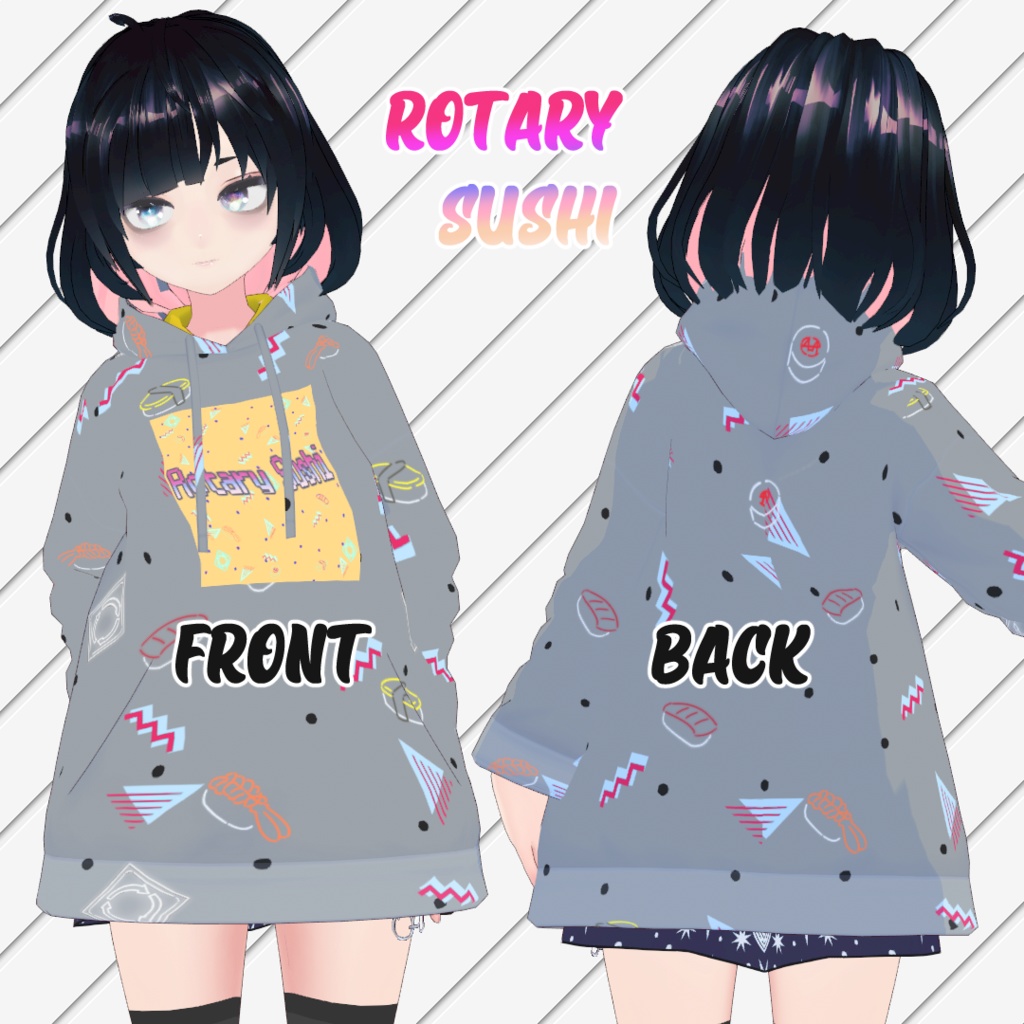 🐡キュート&ポップデザインパーカーセット⚡