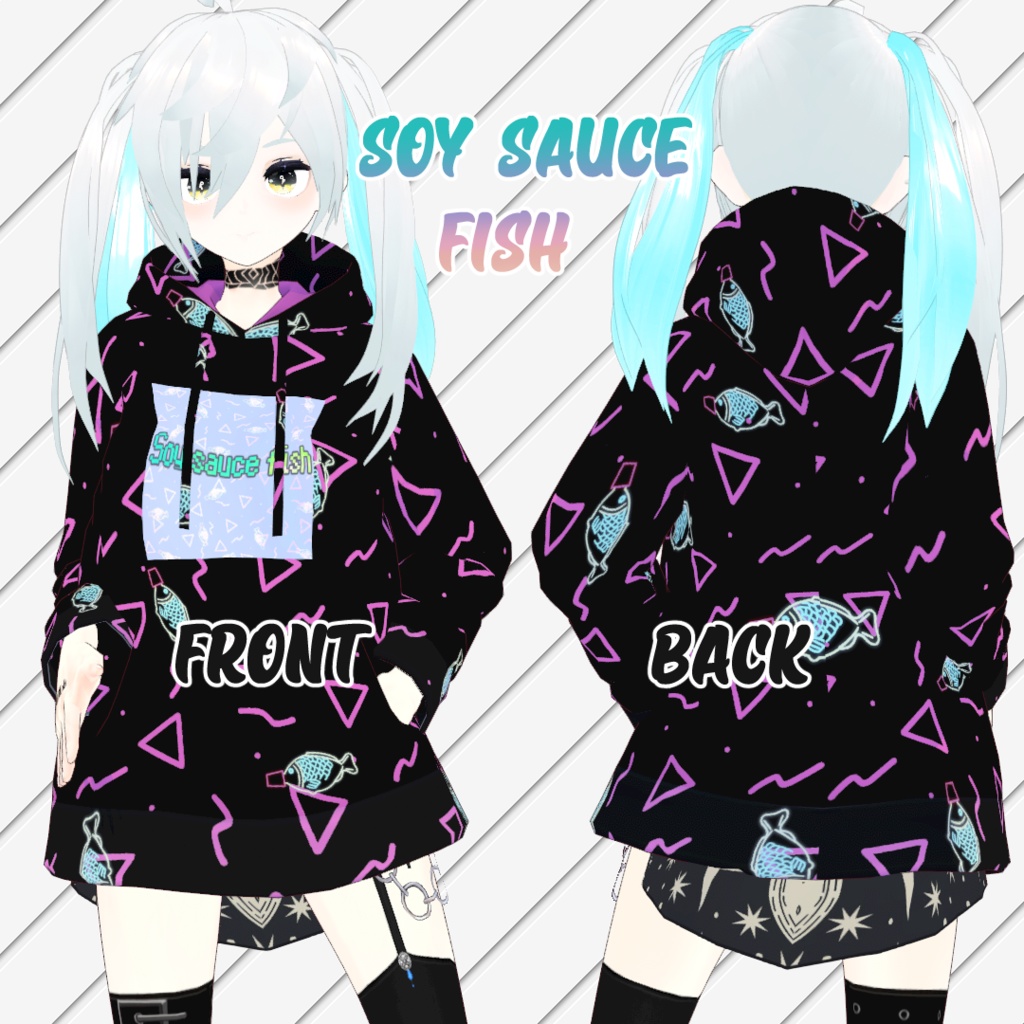 🐡キュート&ポップデザインパーカーセット⚡