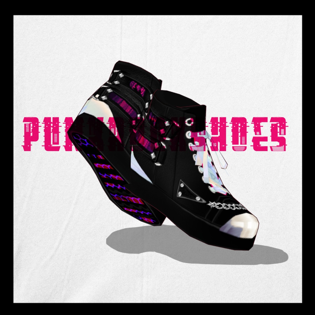 【Vroidテクスチャ】punk rock shoes【無料DL】