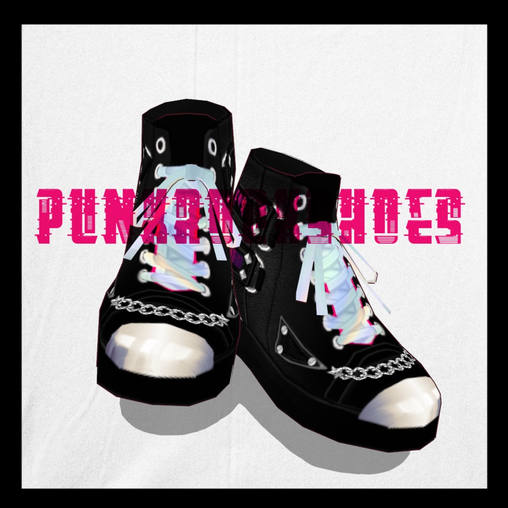 【Vroidテクスチャ】punk rock shoes【無料DL】