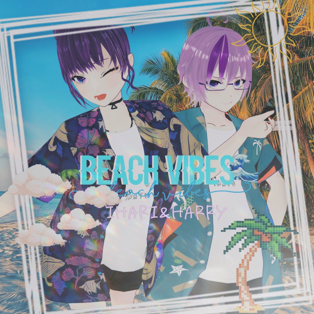 🏖アロハシャツ🌴5種【Vroidテクスチャ】