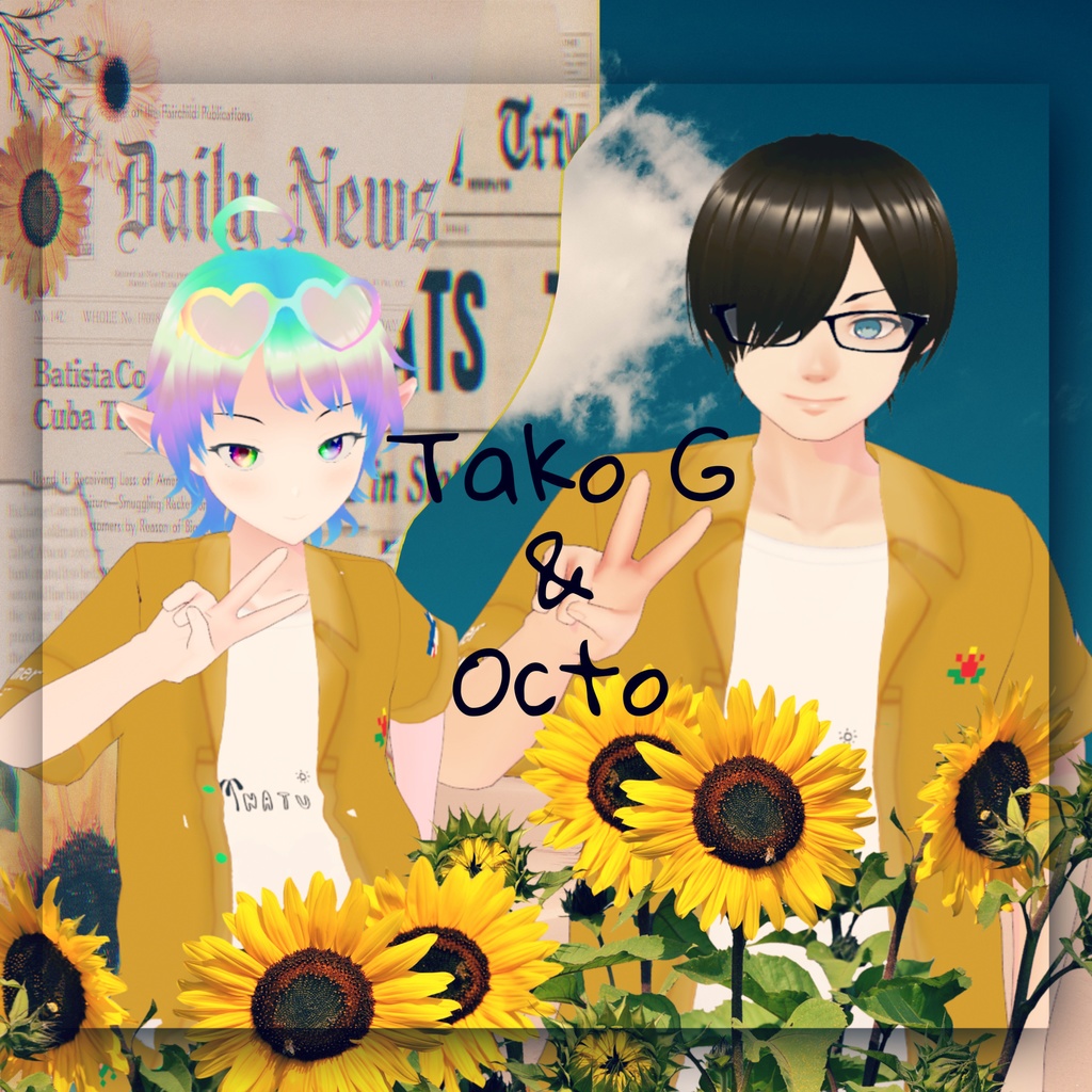 🏖アロハシャツ🌴5種【Vroidテクスチャ】