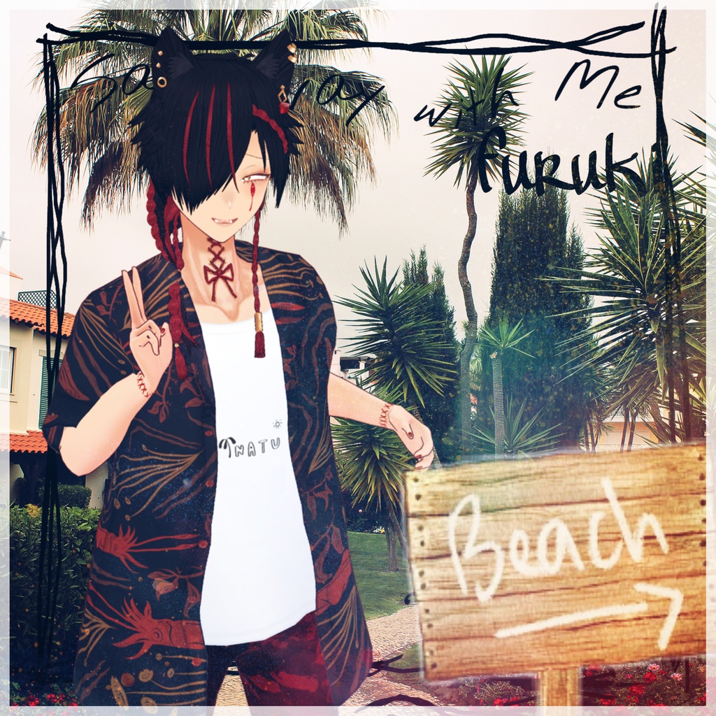 🏖アロハシャツ🌴5種【Vroidテクスチャ】