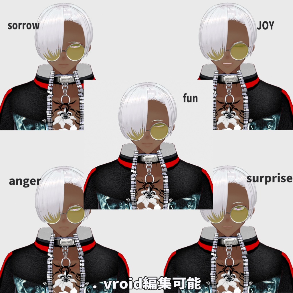 チンピラくんVRM3Dモデル+.vroid/VRoidfile2025追加/ZEPTO002