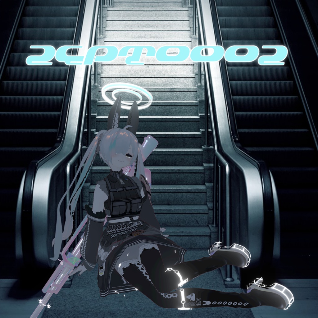 【Vroidテクスチャ+3D武器】武装冥途/白・黒セット