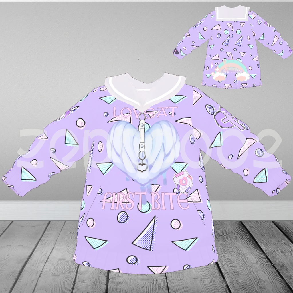 【Vroidテクスチャ】ZEPTO002/DESIGNトップス3TYPE SET