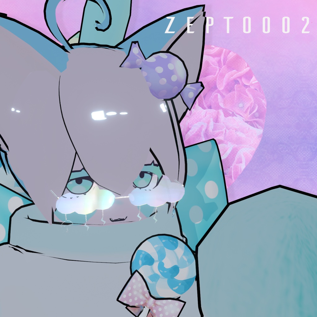 【3Daccessory】The heavens have opened cloud glass&trickling bracelet/.blend/ZEPTO002