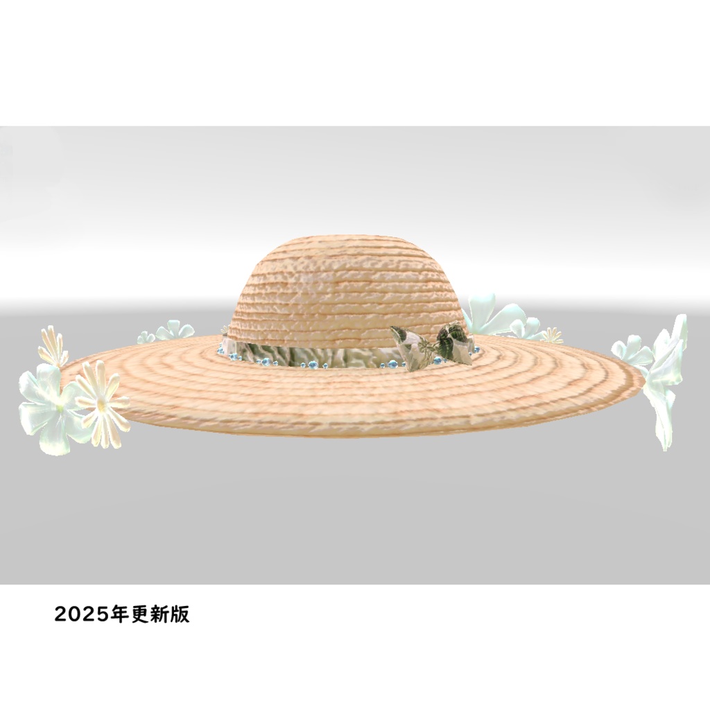 【3daccessory】flower straw Hat/ZEPTO002/2025【MA対応】