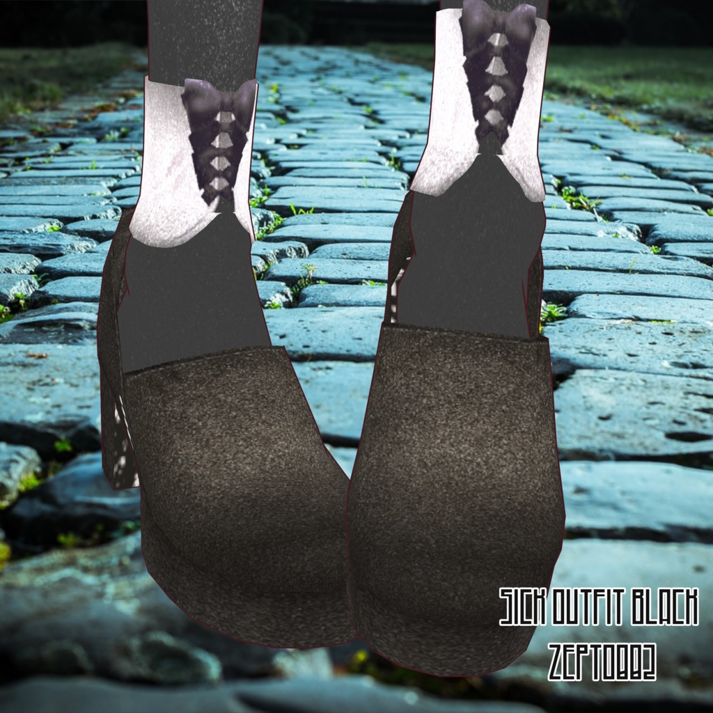 【VRoid texture】Sick outfit BLACKset /WHITEset/ZEPTO002