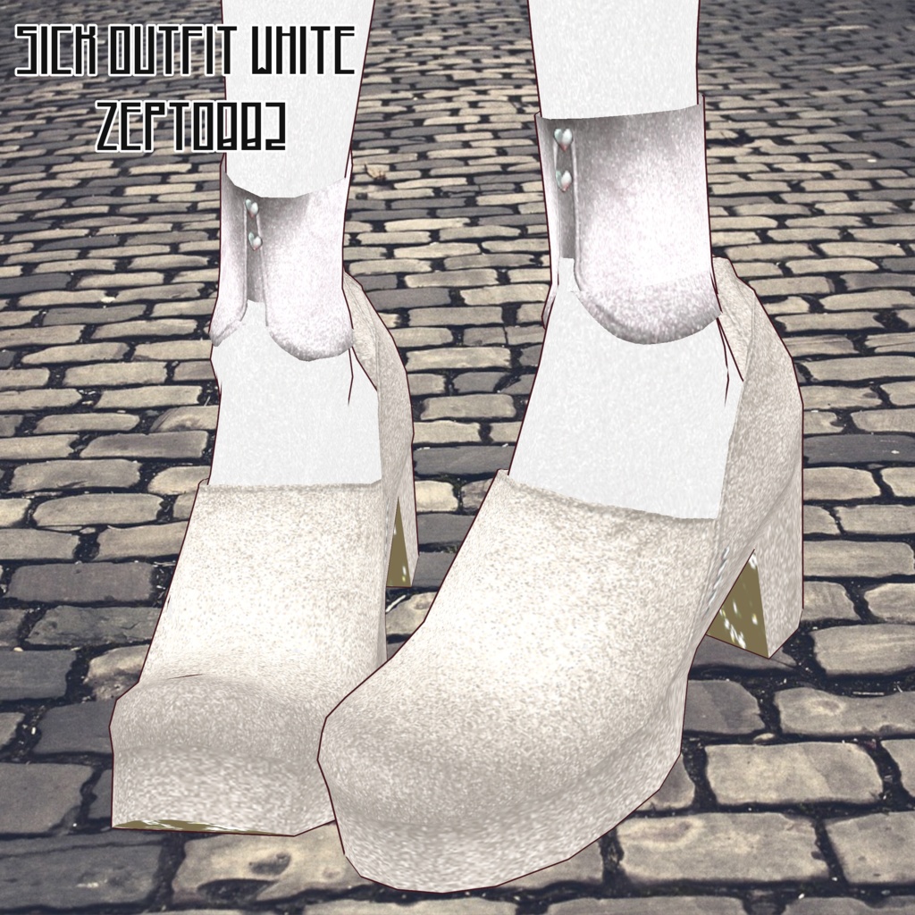 【VRoid texture】Sick outfit BLACKset /WHITEset/ZEPTO002