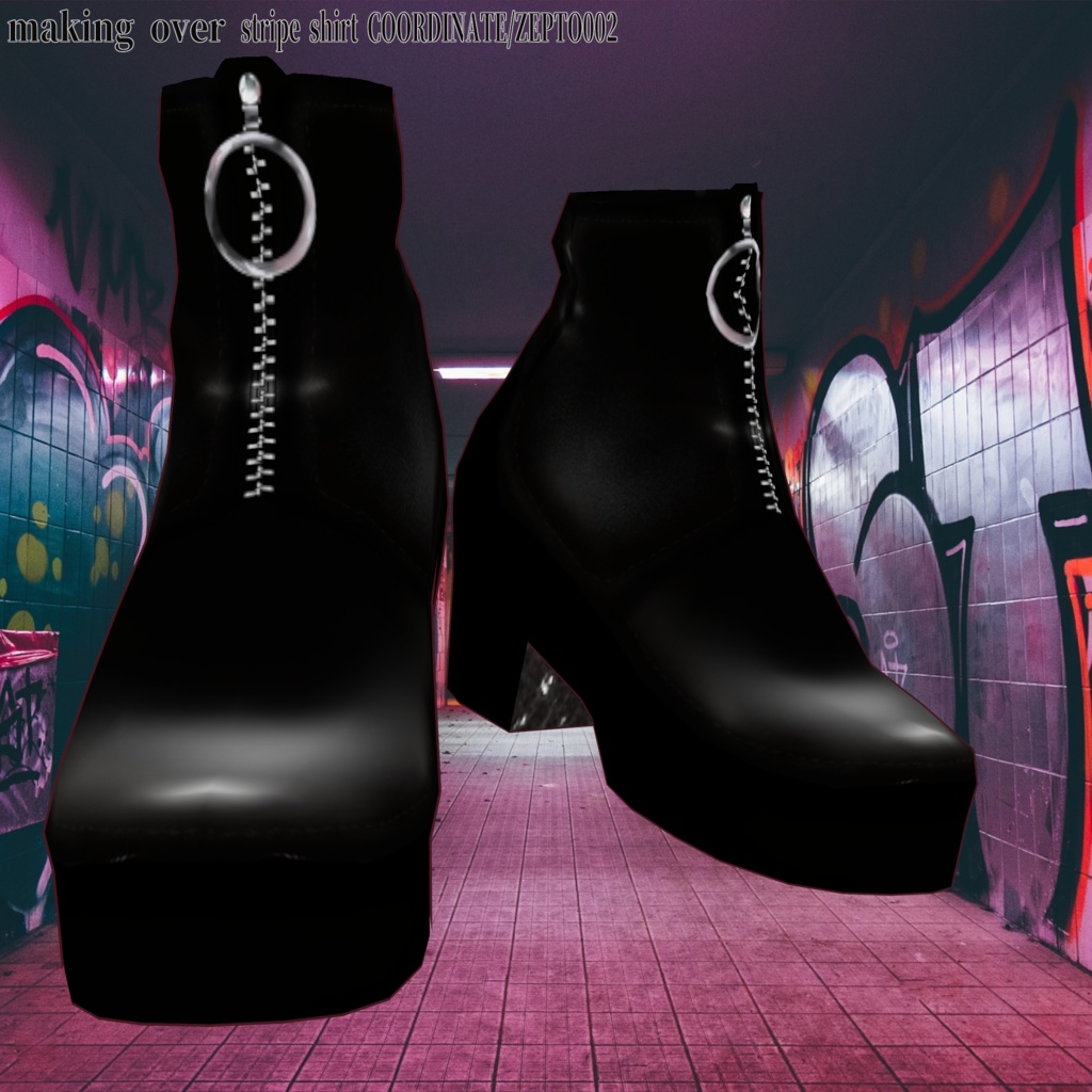 【VRoid texture】making over stripe shirt COORDINATE/ZEPTO002