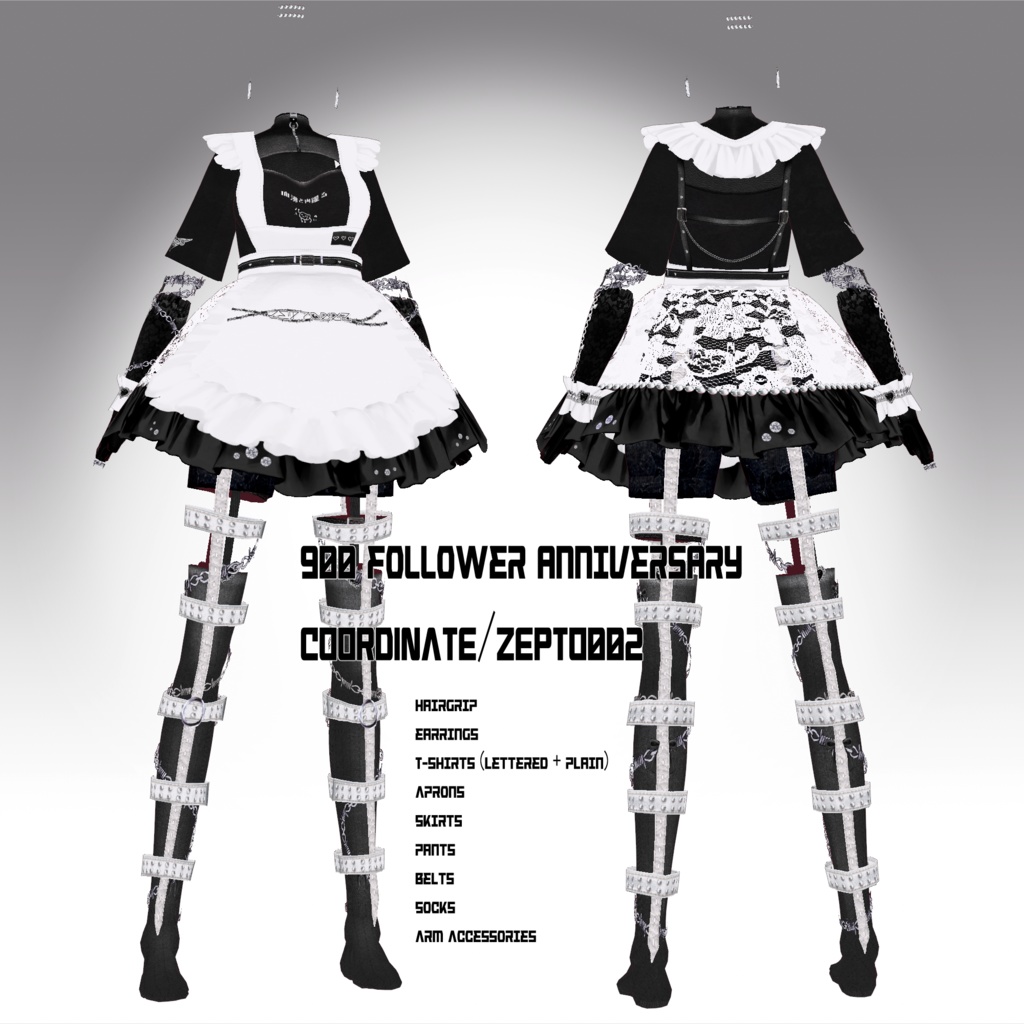 【VRoid texture】900 follower anniversary/ZEPTO002【FREE DL OK】