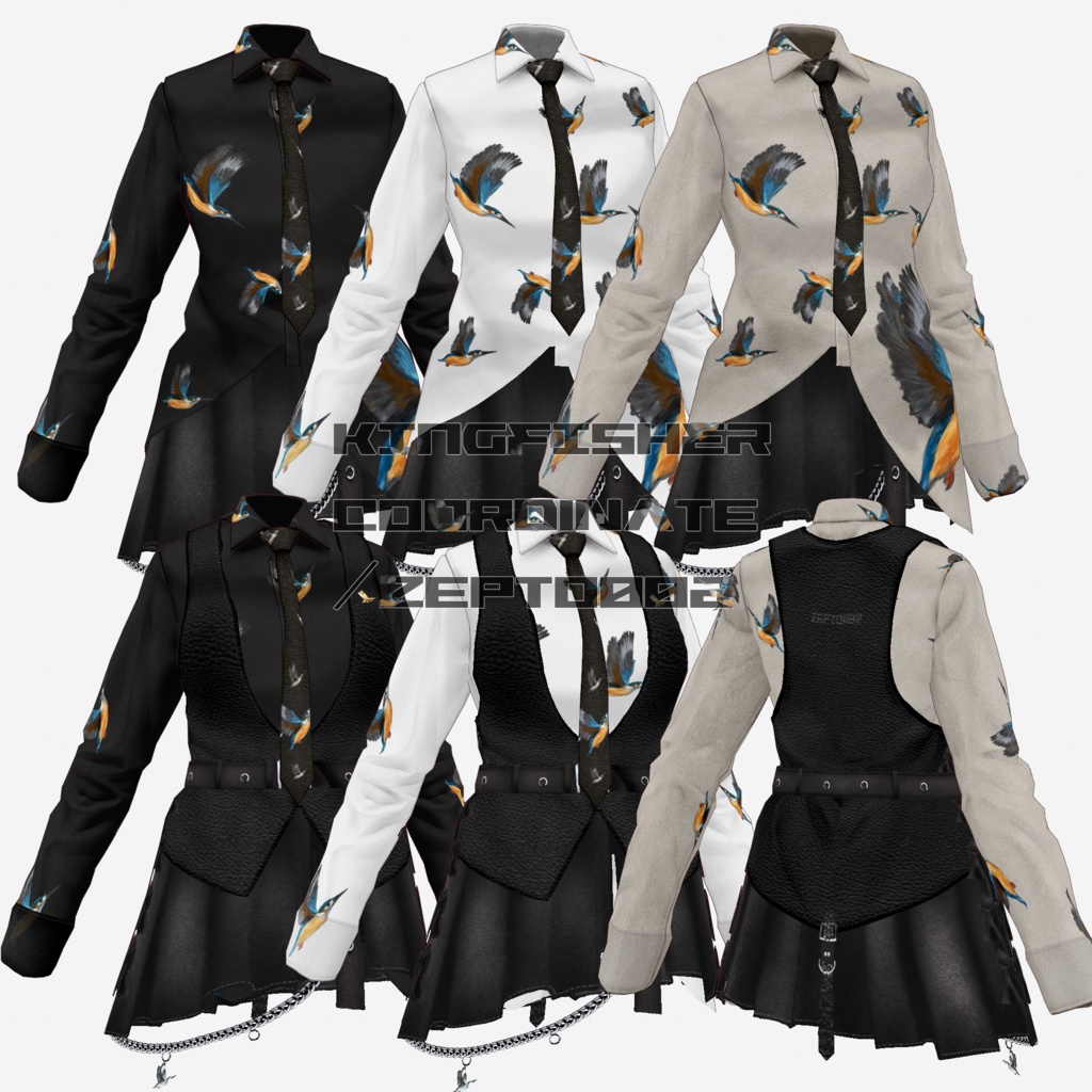 【VRoid texture】Kingfisher COORDINATE/ZEPTO002