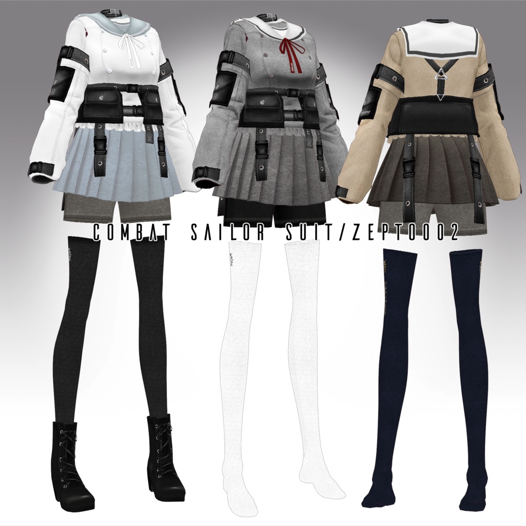 【VRoid texture】combat sailor suit/ZEPTO002
