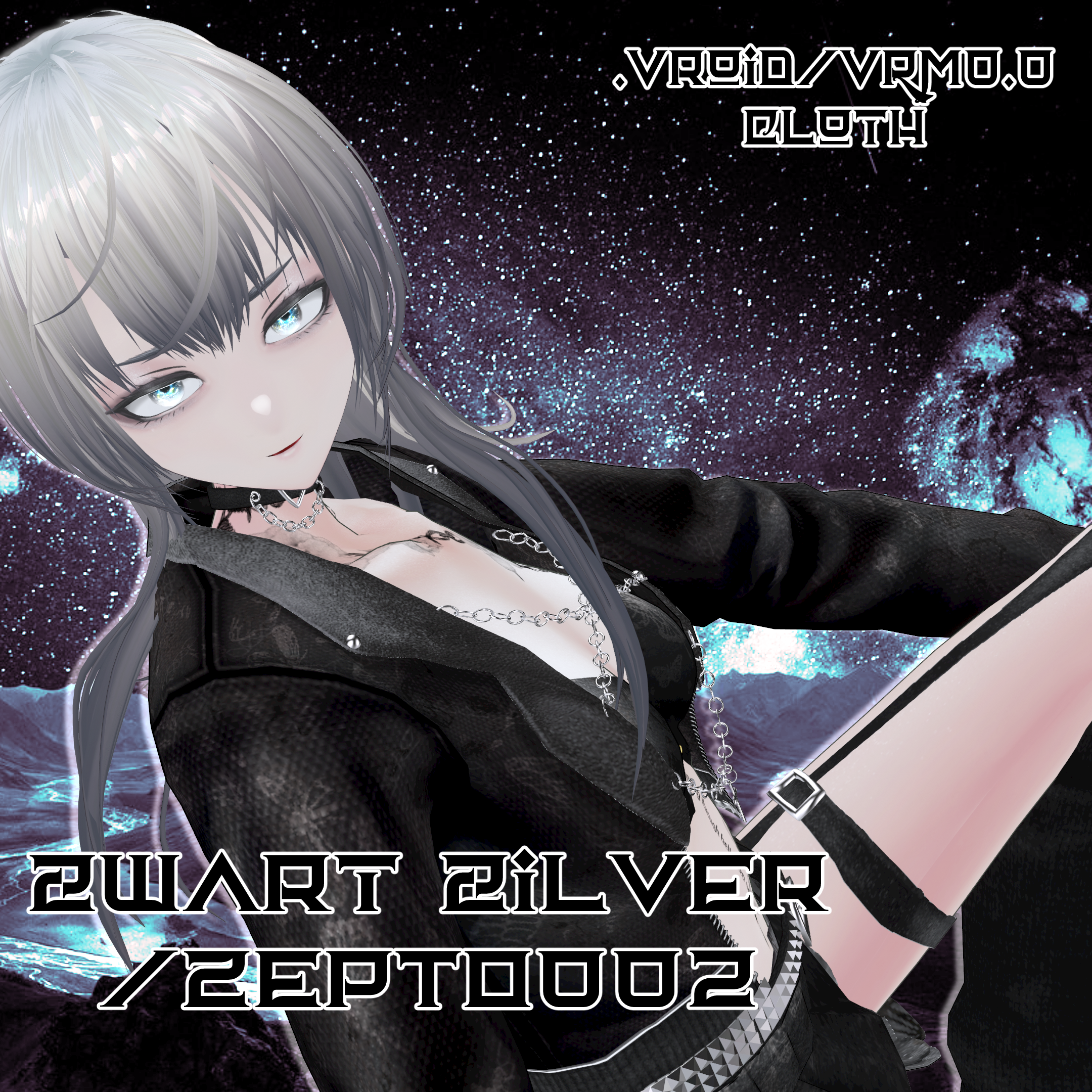 【VRoid texture/.vroid/VRM】オリジナル3Dモデル zwart.zilver/ZEPTO002 - ZEPTO002 ...