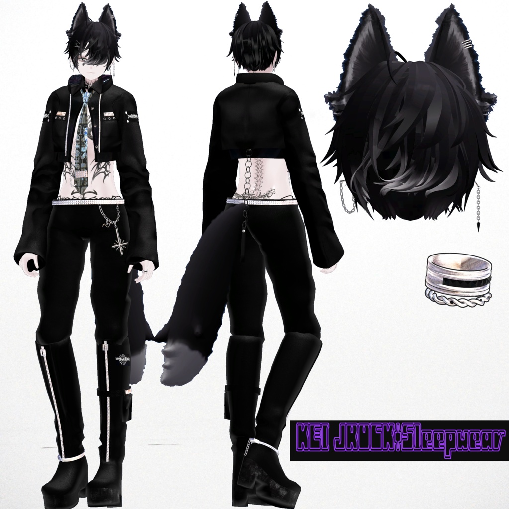 【繋_KEI】JROCK+Sleepwear【新素体/MA対応/PB+collider設定済】/ZEPTO002