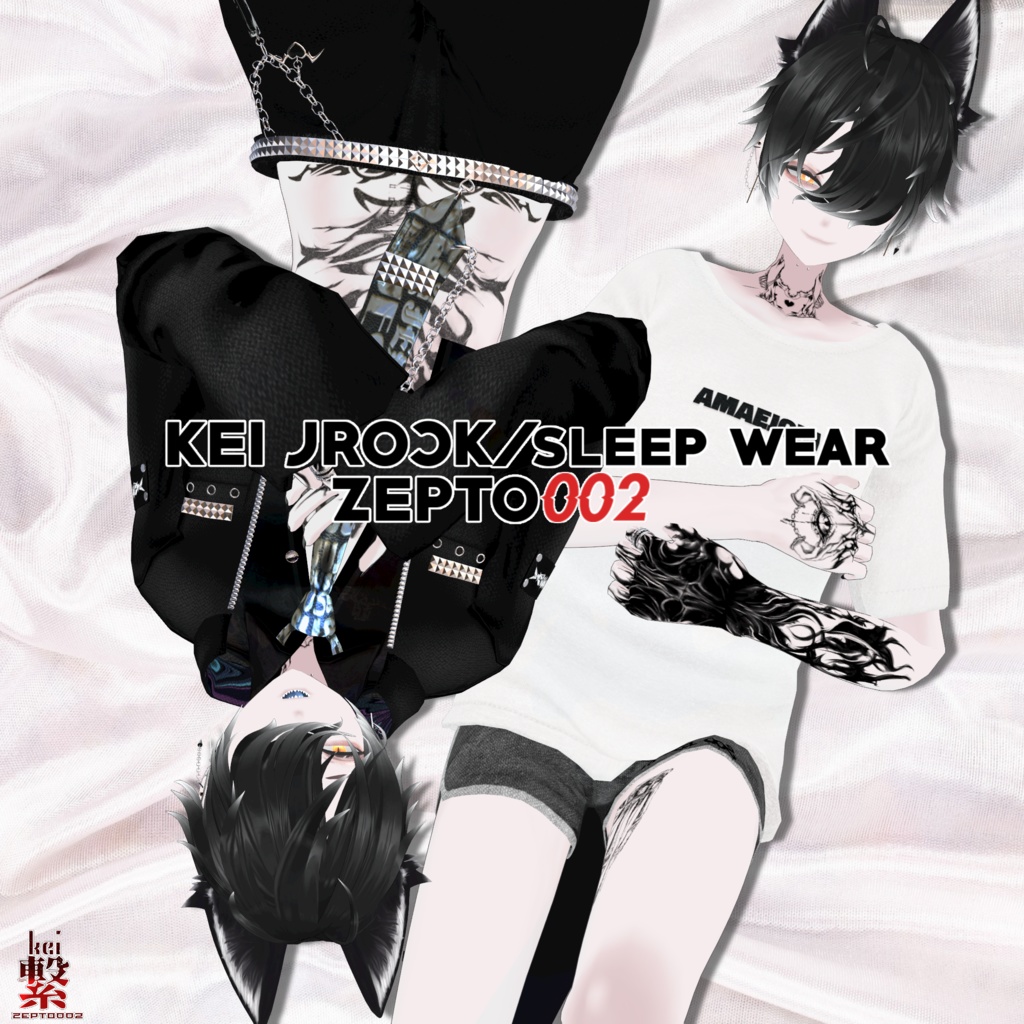 【繋_KEI】JROCK+Sleepwear【新素体/MA対応/PB+collider設定済】/ZEPTO002