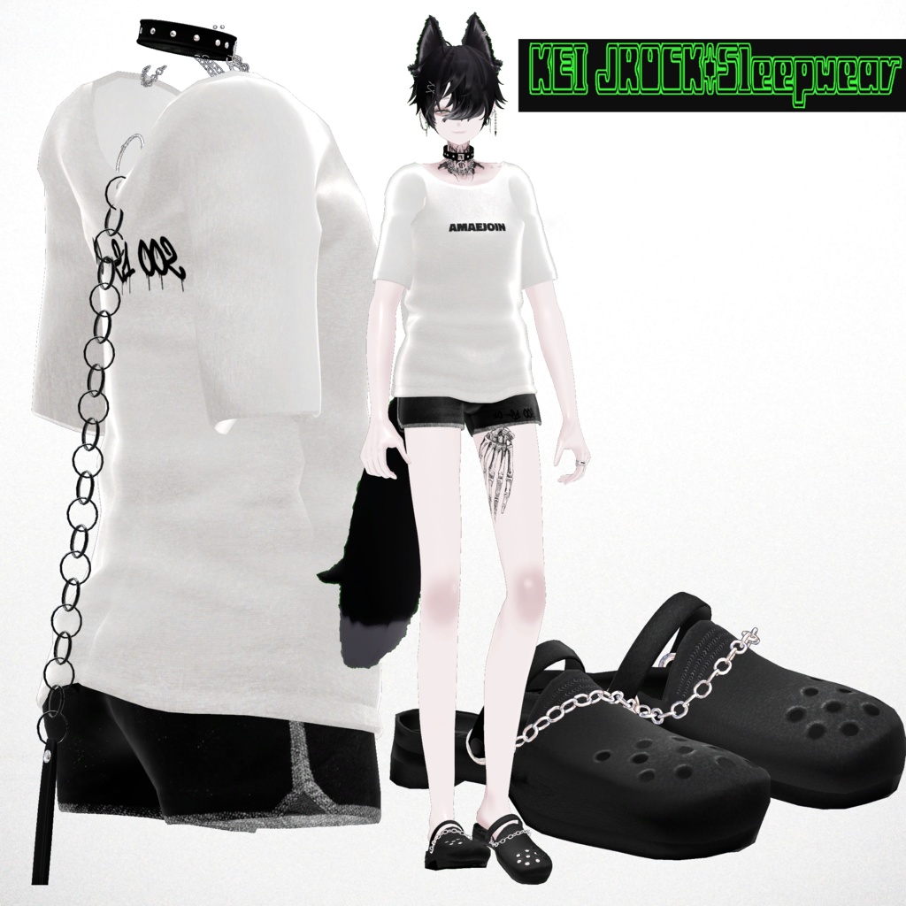 【繋_KEI】JROCK+Sleepwear【新素体/MA対応/PB+collider設定済】/ZEPTO002