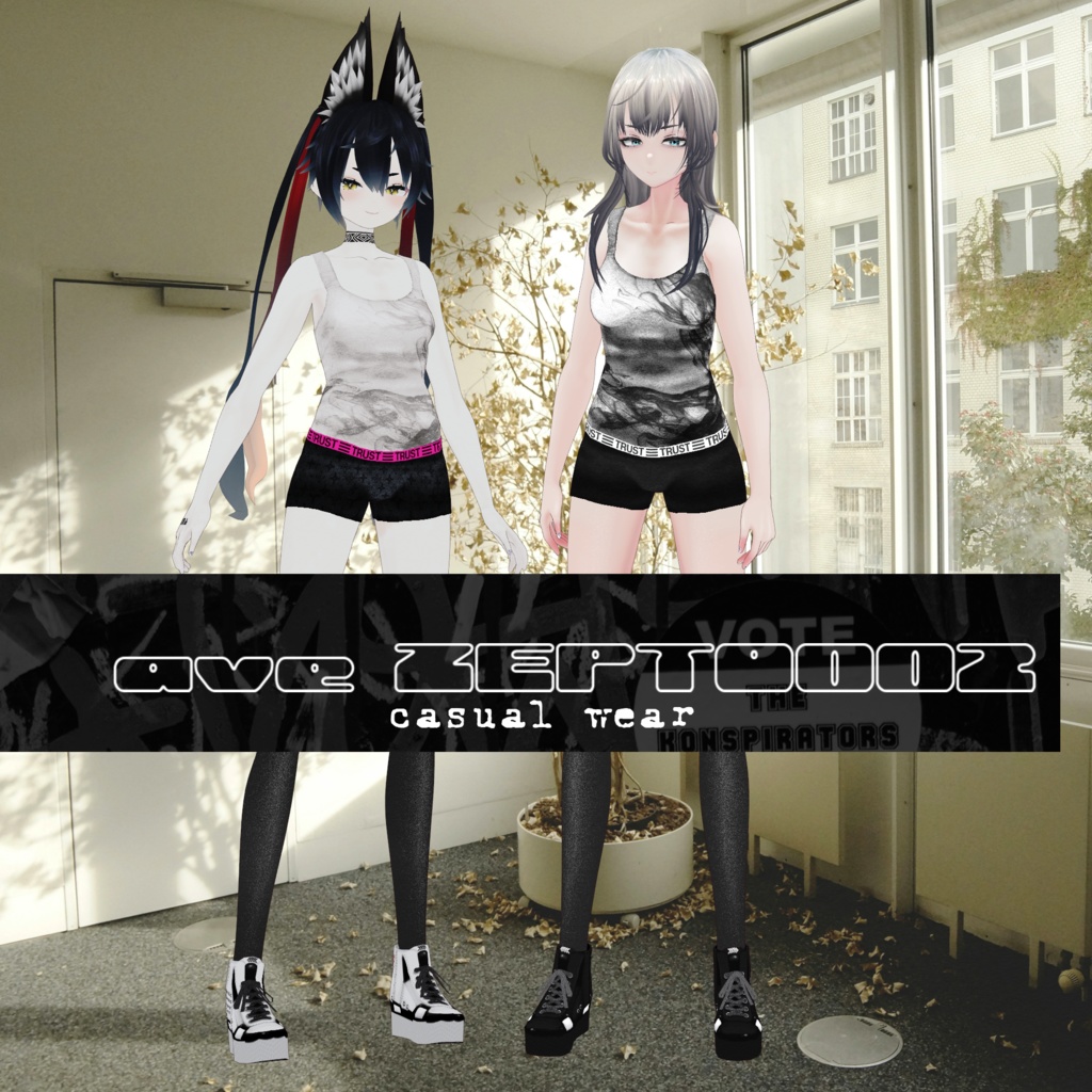 【VRoid texture】ave/ZEPTO002 casual wear freeDL