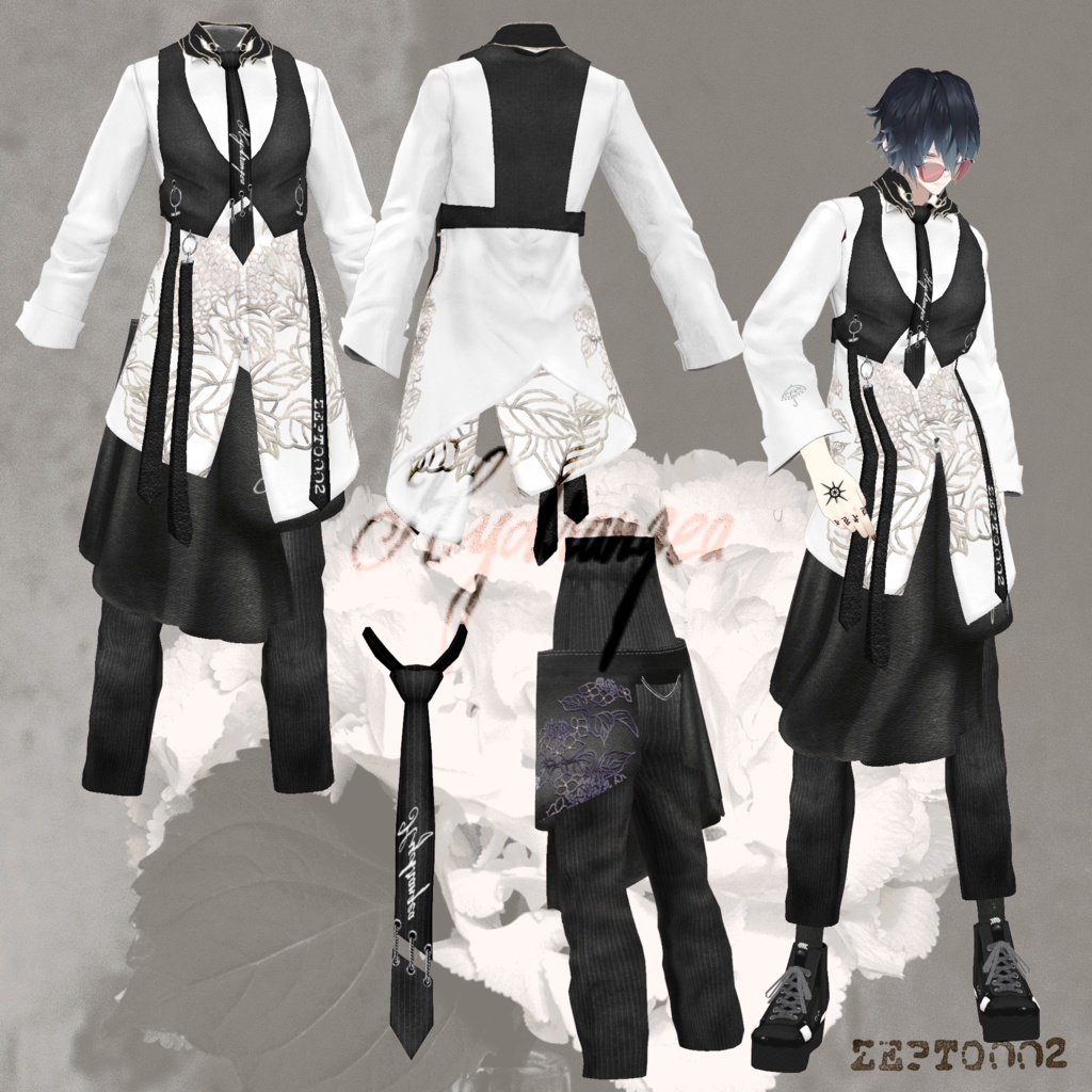 【VRoid texture】 hydrangea/ZEPTO002