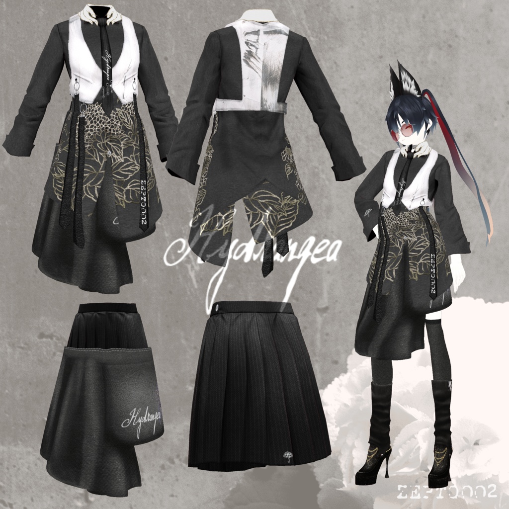 【VRoid texture】 hydrangea/ZEPTO002