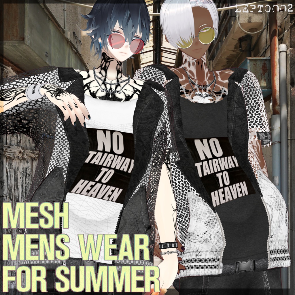 【VRoid texture】Mesh mens‘wear for summer/ZEPTO002