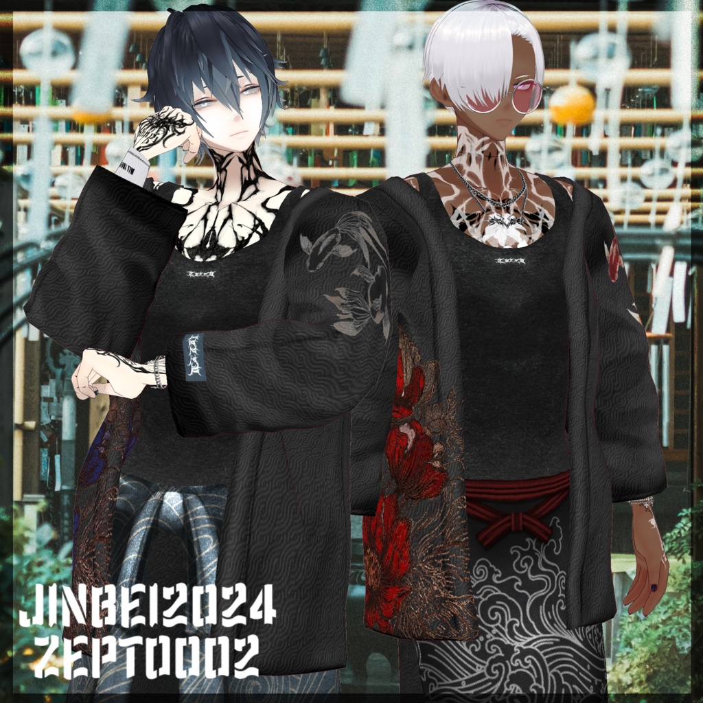 【VRoid texture】Jinbei/sail apron+ waistcloth/ZEPTO002
