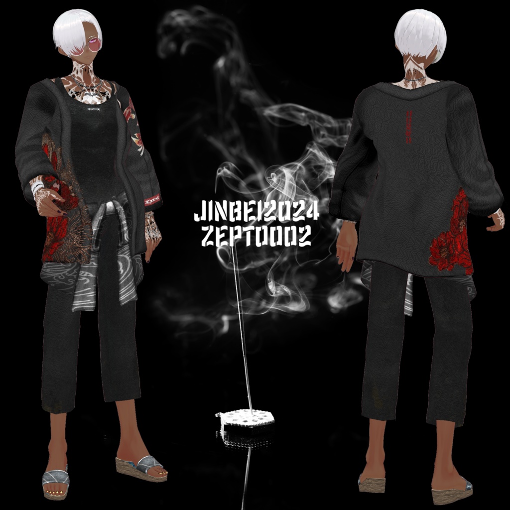 【VRoid texture】Jinbei/sail apron+ waistcloth/ZEPTO002