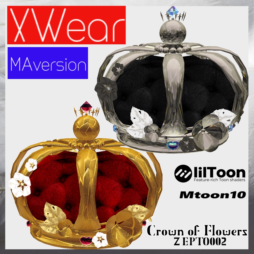 【3Daccessory/XWear/MA版】Crown of Flowers