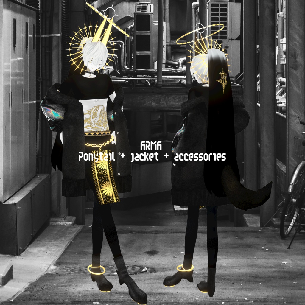 【ARMA_アルマ】Ponytail/jacket /accessories set/ZEPTO002