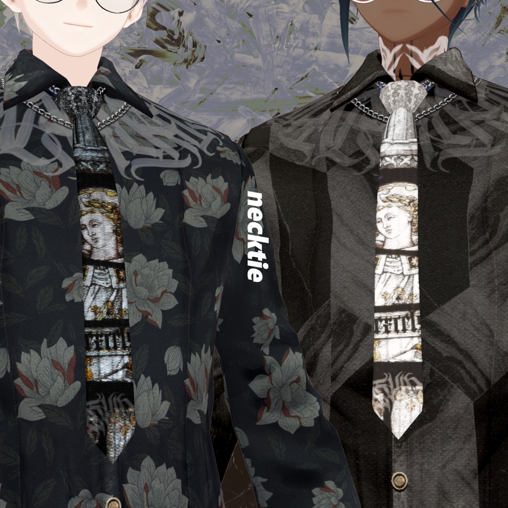 【VRoid texture】Black Shirts Set/ZEPTO002