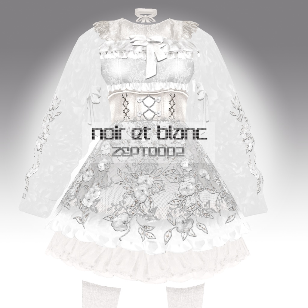 【VRoid texture】noir et blanc/ZEPTO002