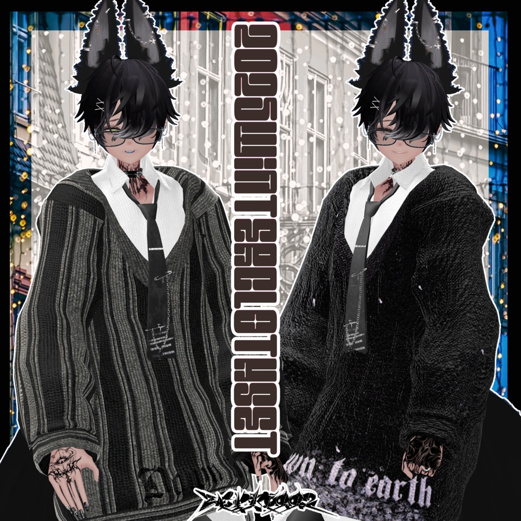 2025winter_clothset/ZEPTO002【KEI対応/MA/PB+collider設定済】