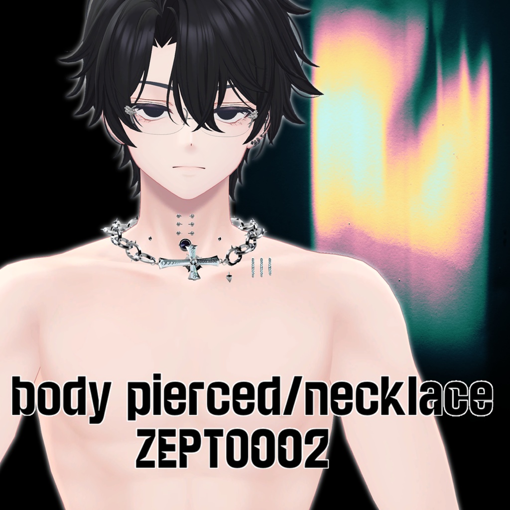 body pierced+necklace/ZEPTO002【水瀬/狛乃/斑霞対応】