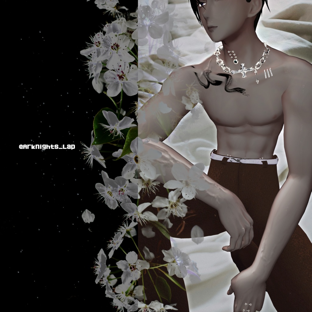 body pierced+necklace/ZEPTO002【水瀬/狛乃/斑霞/zev対応】