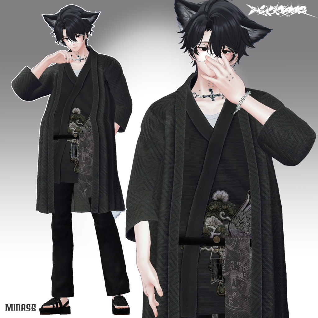 【VRChat】Men's WA casual/ZEPTO002【6Avatar対応/PB+CO/MA設定済】