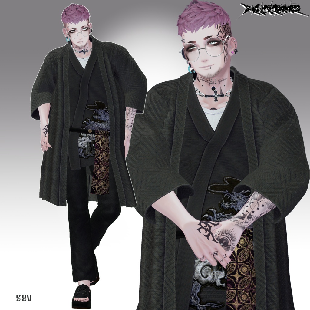 【VRChat】Men's WA casual/ZEPTO002【6Avatar対応/PB+CO/MA設定済】