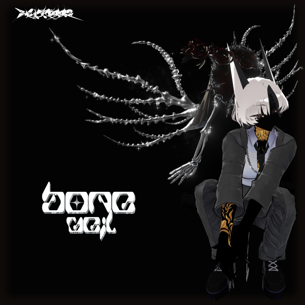 【VRChat】bone veil/ZEPTO002【7Avatar対応/PB+CO/MA設定済】