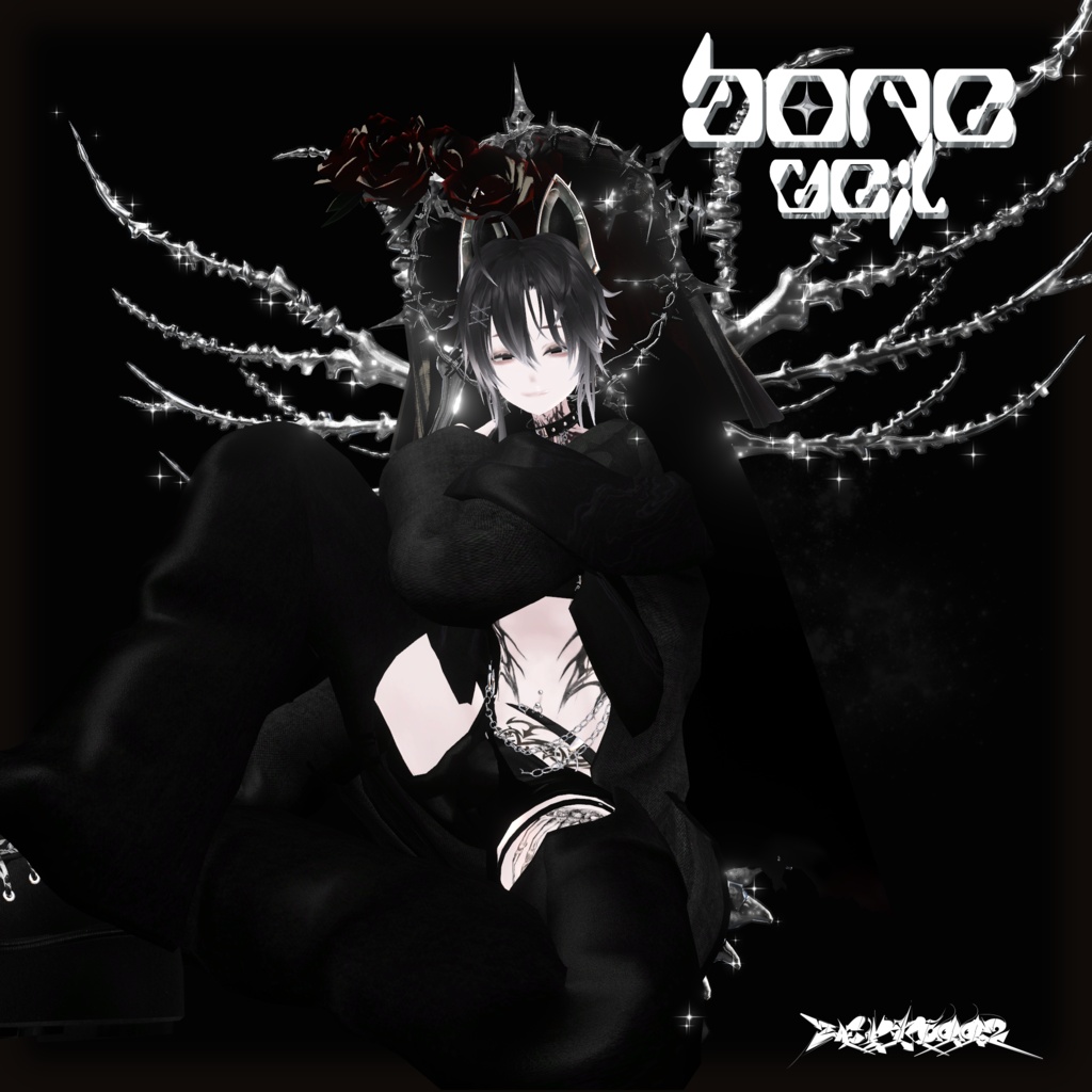 【VRChat】bone veil/ZEPTO002【7Avatar対応/PB+CO/MA設定済】