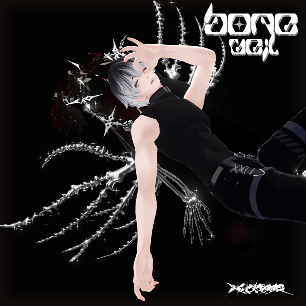 【VRChat】bone veil/ZEPTO002【7Avatar対応/PB+CO/MA設定済】