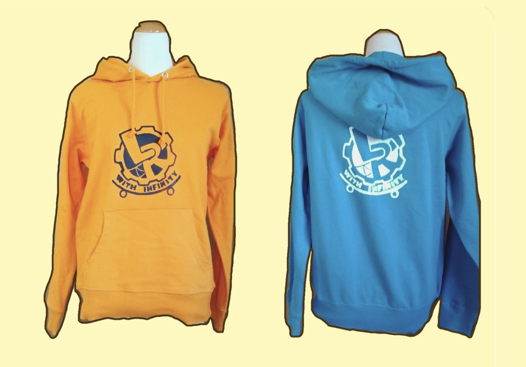 ラン暦　イメージロゴフーディー(パーカー)