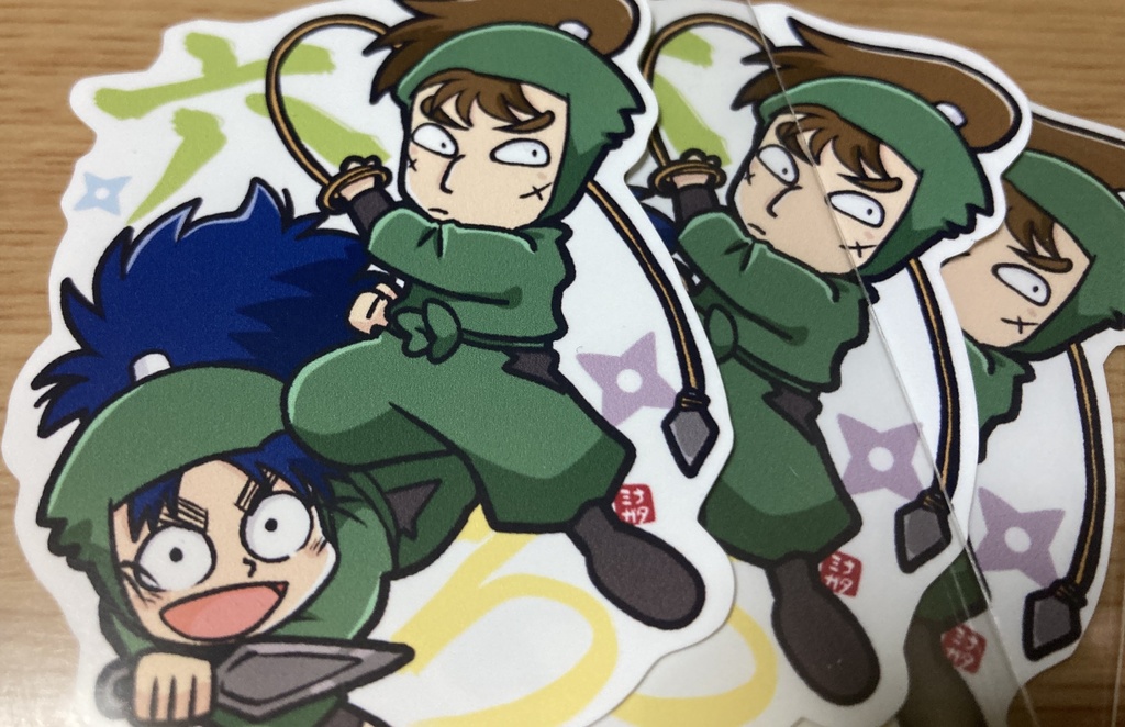 六ろステッカー