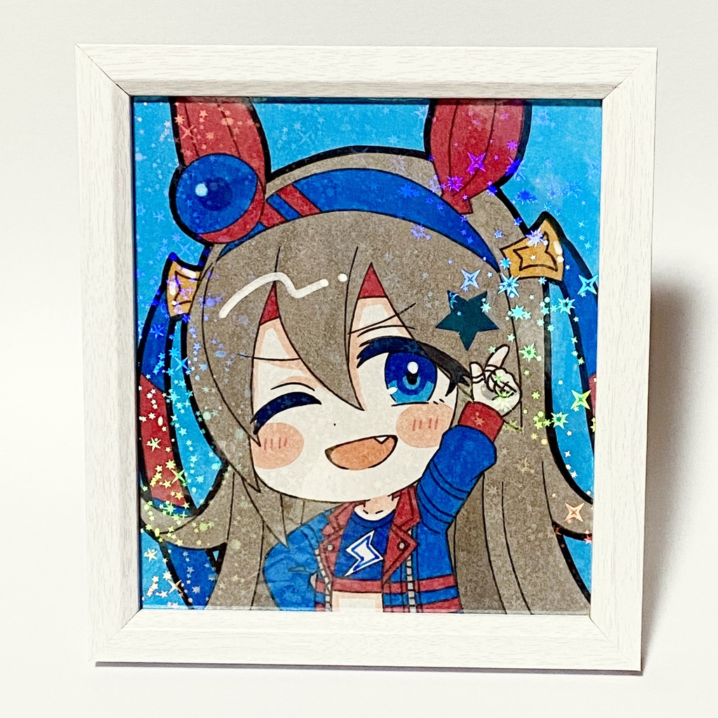 フレーム付き＊ウマ娘 タマモクロス 手描きイラスト色紙
