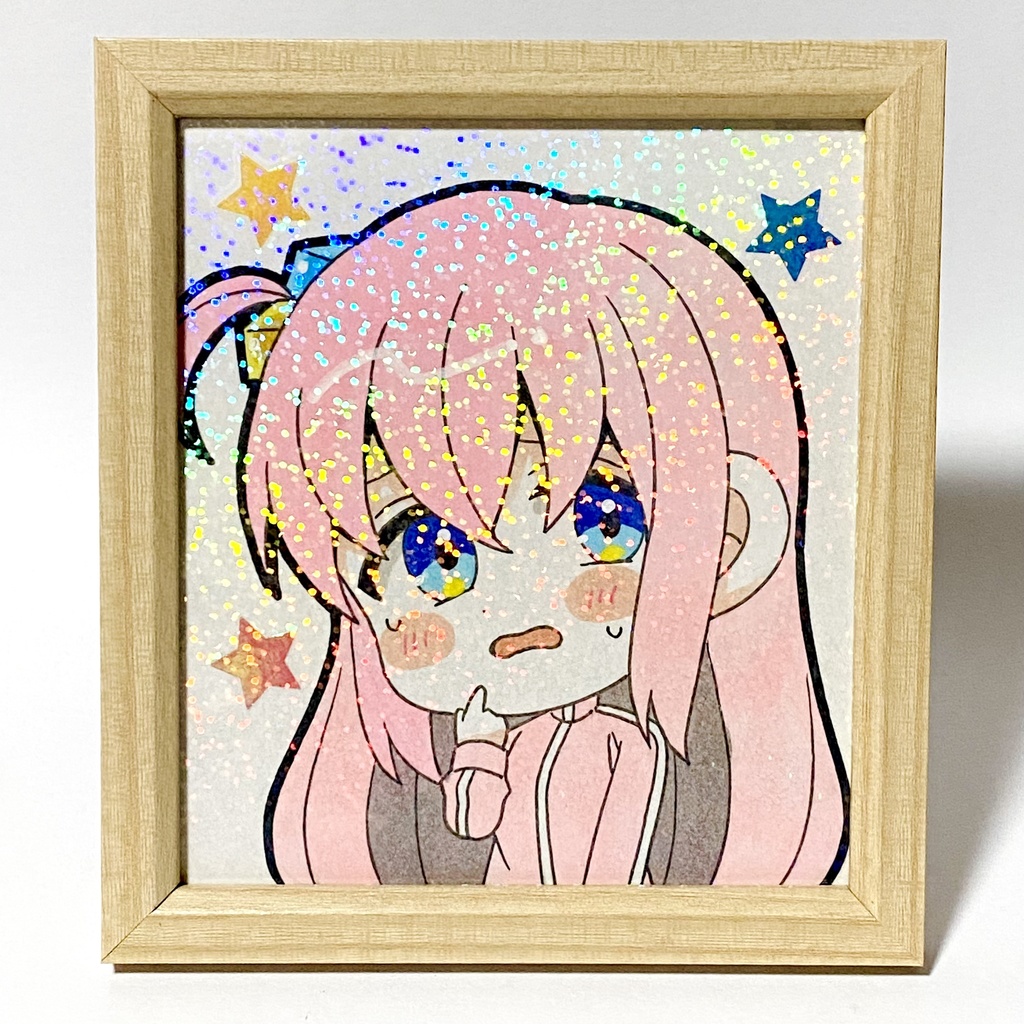 フレーム付き＊ぼっち・ざ・ろっく！後藤ひとり 手描きイラスト色紙