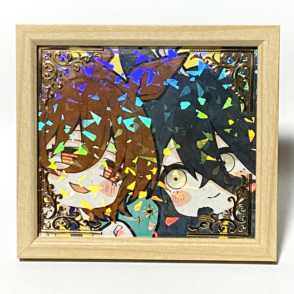 フレーム付き＊ウマ娘 アグネスタキオン＆マンハッタンカフェ 手描きイラスト色紙