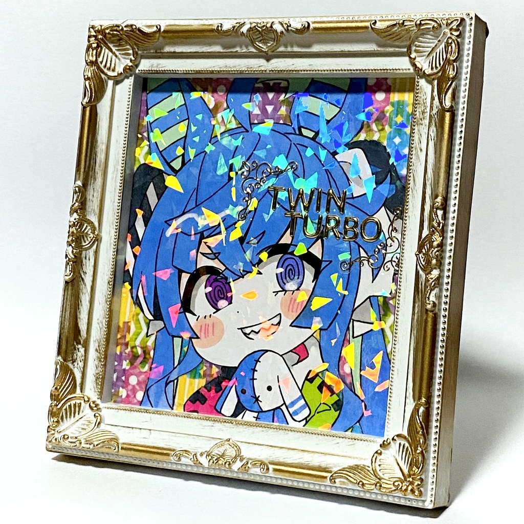 フレーム付き*ウマ娘 ツインターボ 手描きイラスト色紙