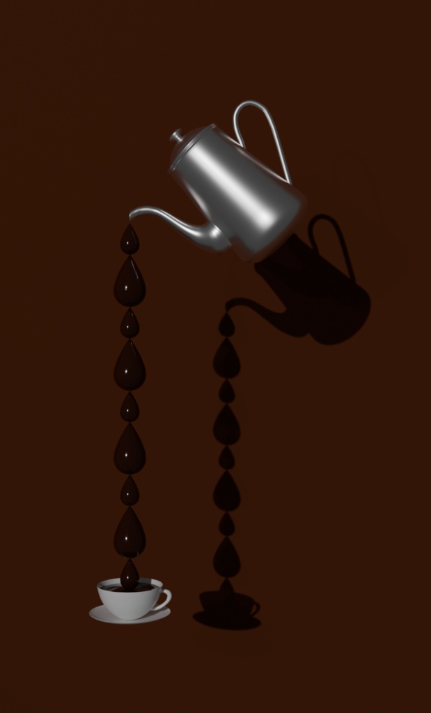 【VRChat用】アクセサリー　コーヒーピアス