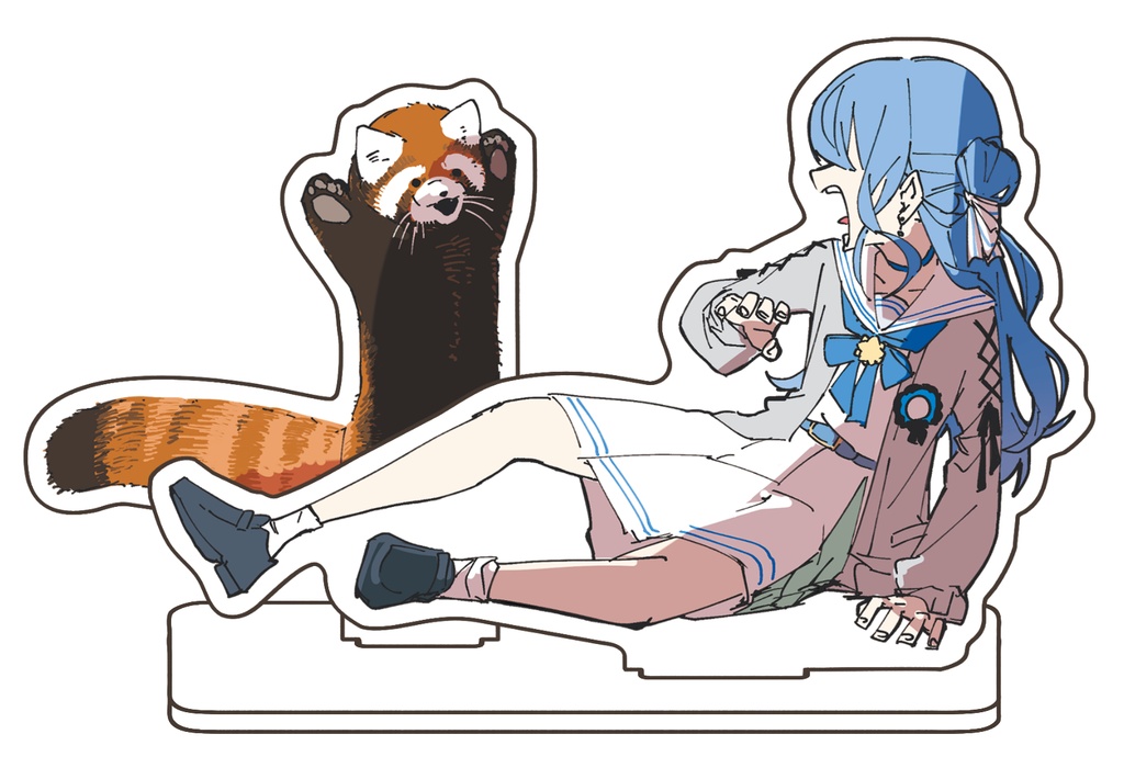 【ホロクル10th】星街すいせい&レッサーパンダ　アクリルスタンド【二次創作】