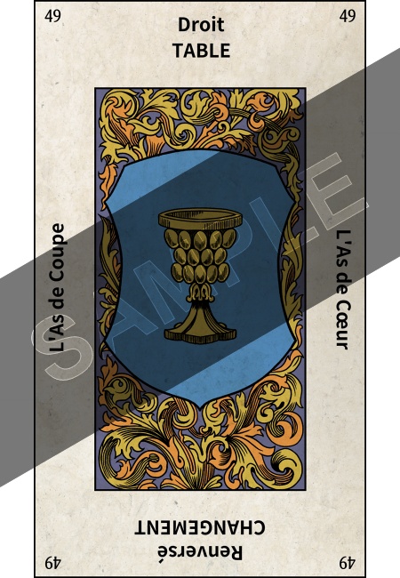 エテイヤ版タロットカード・小アルカナのカップ14枚セットA